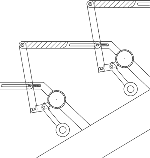 階段型―変形機構 通常時