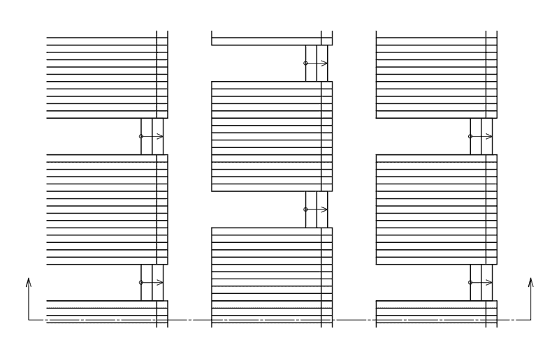 雛壇状―施設上面図