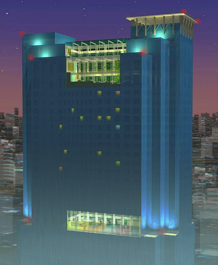 Cascade Tower Project - High Rise Complex with Interior Cascades